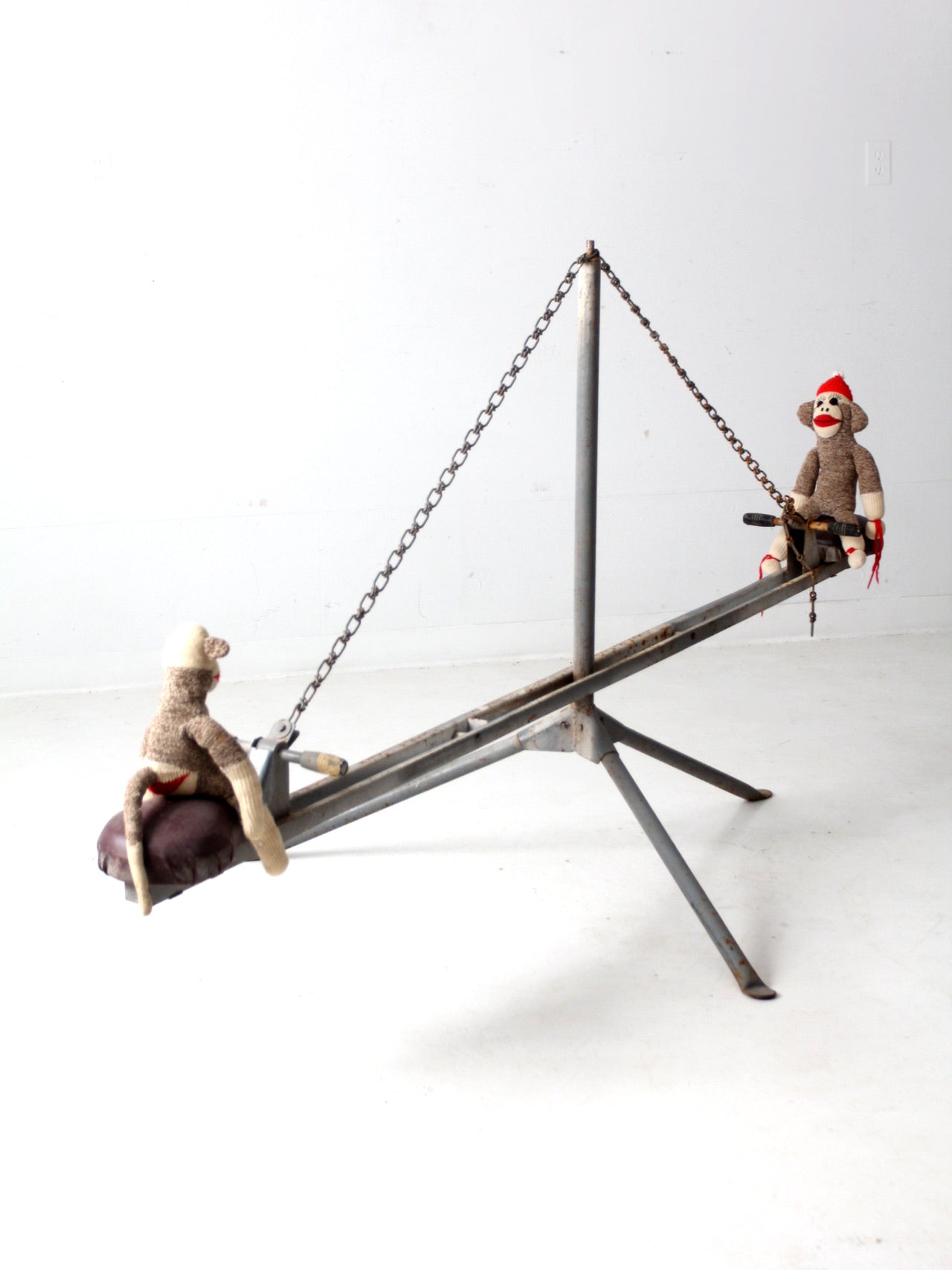 vintage hand-built seesaw