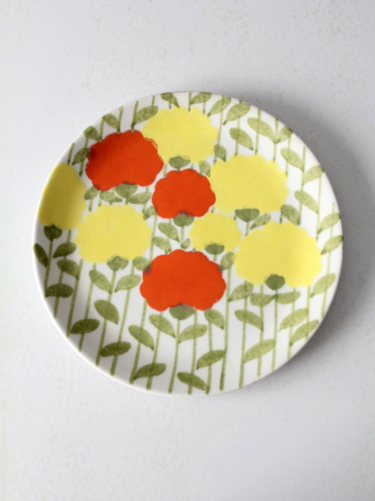 mid-century Italian Ernestine Salerno floral plate