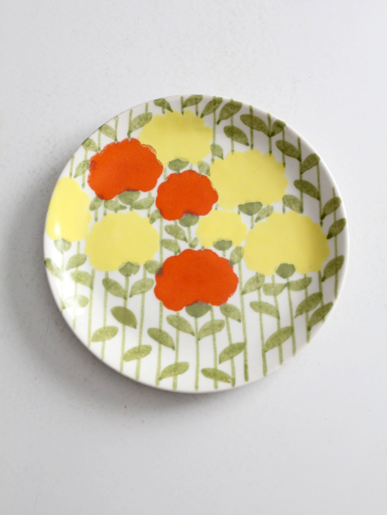 mid-century Italian Ernestine Salerno floral plate