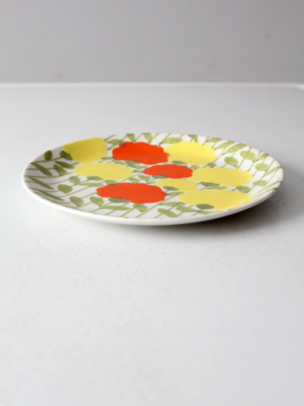 mid-century Italian Ernestine Salerno floral plate