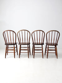 antique spindle back farmhouse chairs set of 4