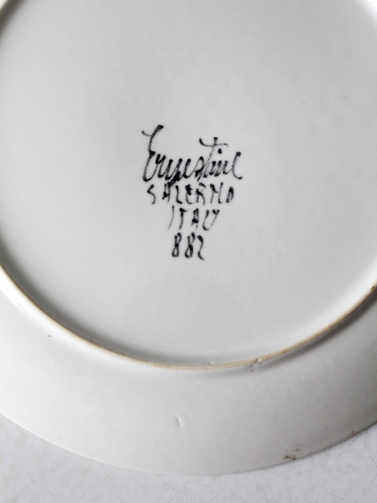 mid-century Italian Ernestine Salerno floral plate