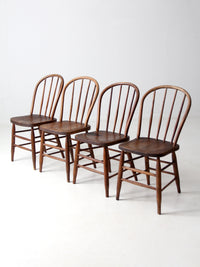 antique spindle back farmhouse chairs set of 4