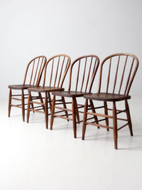 antique spindle back farmhouse chairs set of 4