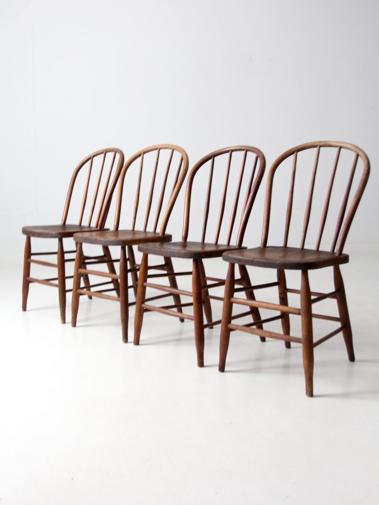 antique spindle back farmhouse chairs set of 4