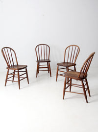 antique spindle back farmhouse chairs set of 4