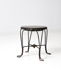 antique Victorian twist leg stool