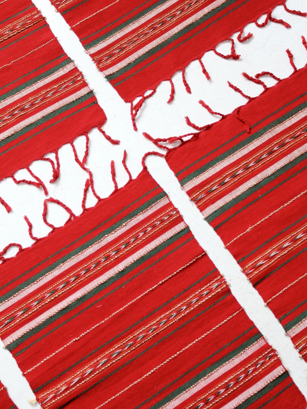 vintage Mexican woven placemats set of 6