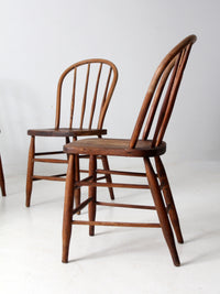 antique spindle back farmhouse chairs set of 4