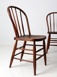 antique spindle back farmhouse chairs set of 4