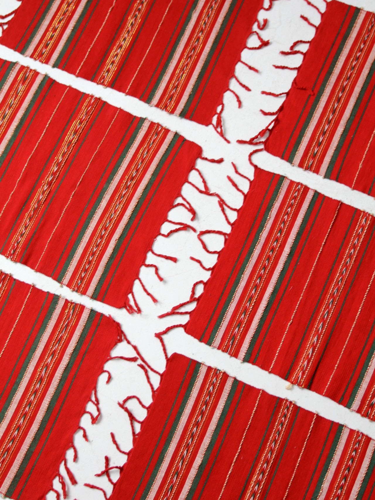 vintage Mexican woven placemats set of 6