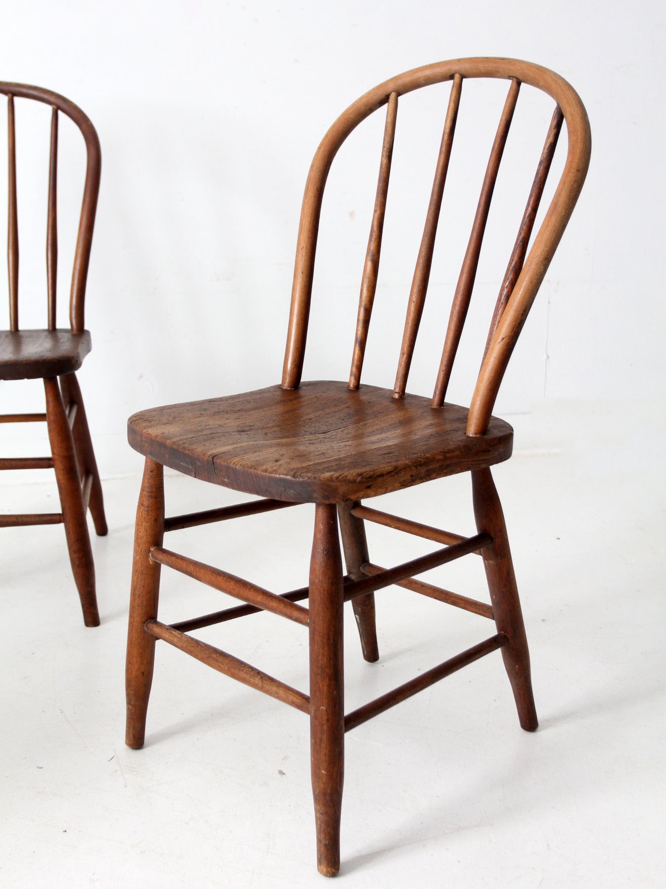 antique spindle back farmhouse chairs set of 4