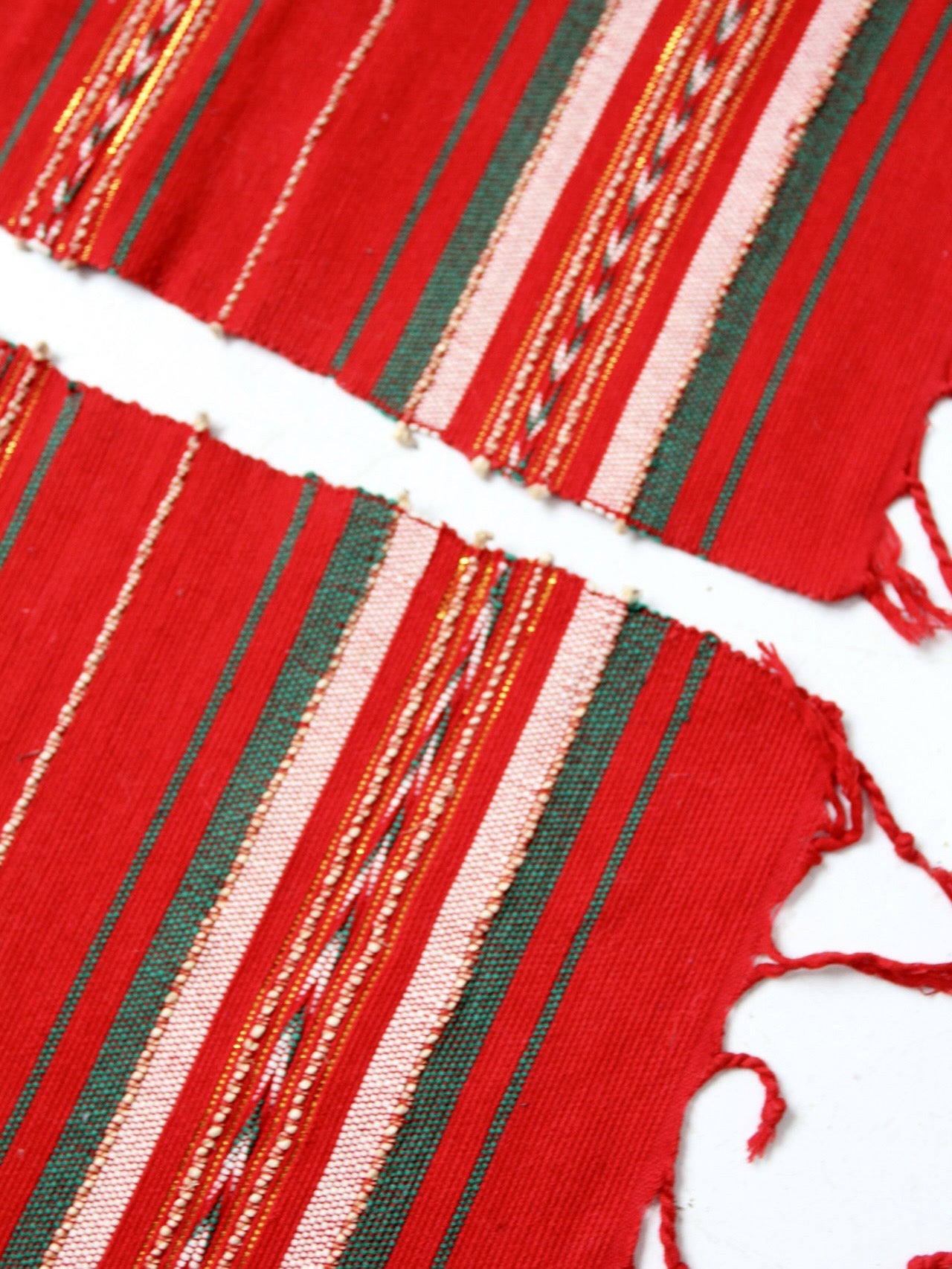 vintage Mexican woven placemats set of 6