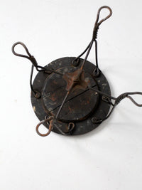 antique Victorian twist leg stool