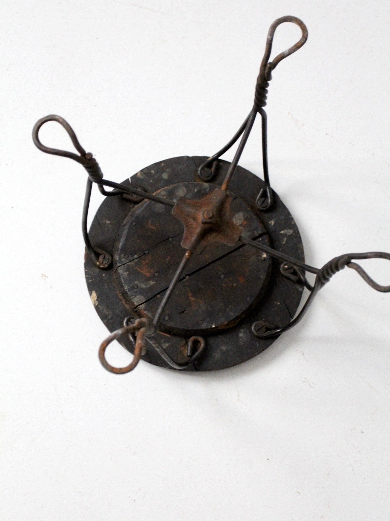 antique Victorian twist leg stool