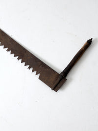 antique cross cut saw