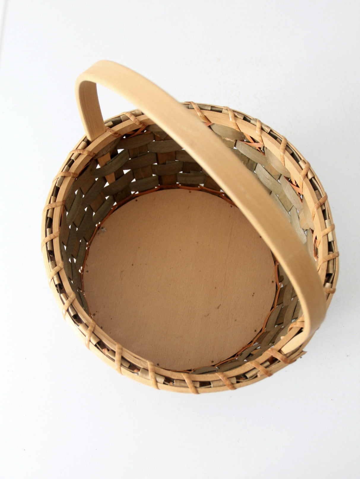 vintage splint weave basket