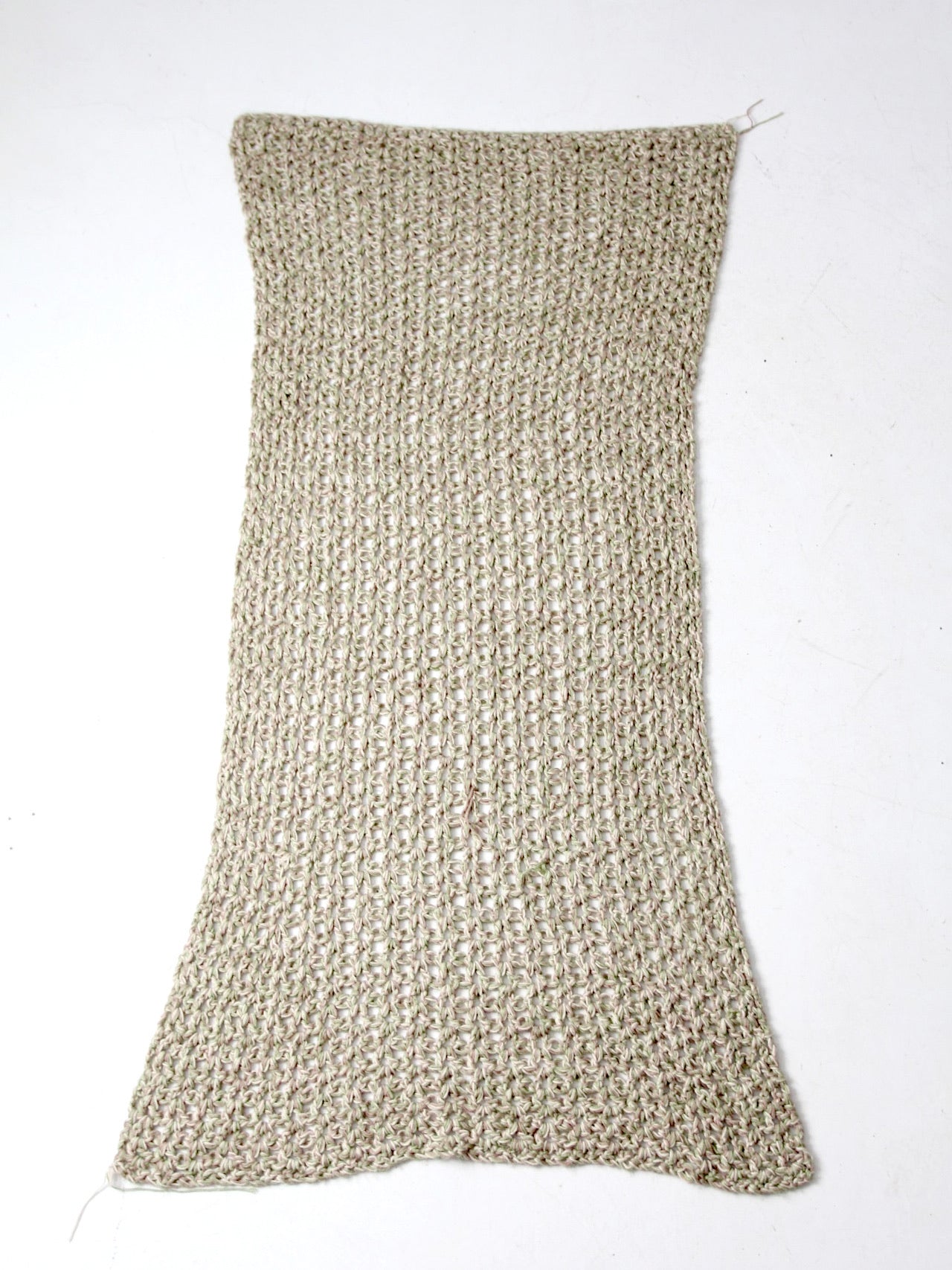 vintage hand-knit throw blanket