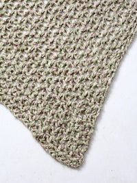 vintage hand-knit throw blanket
