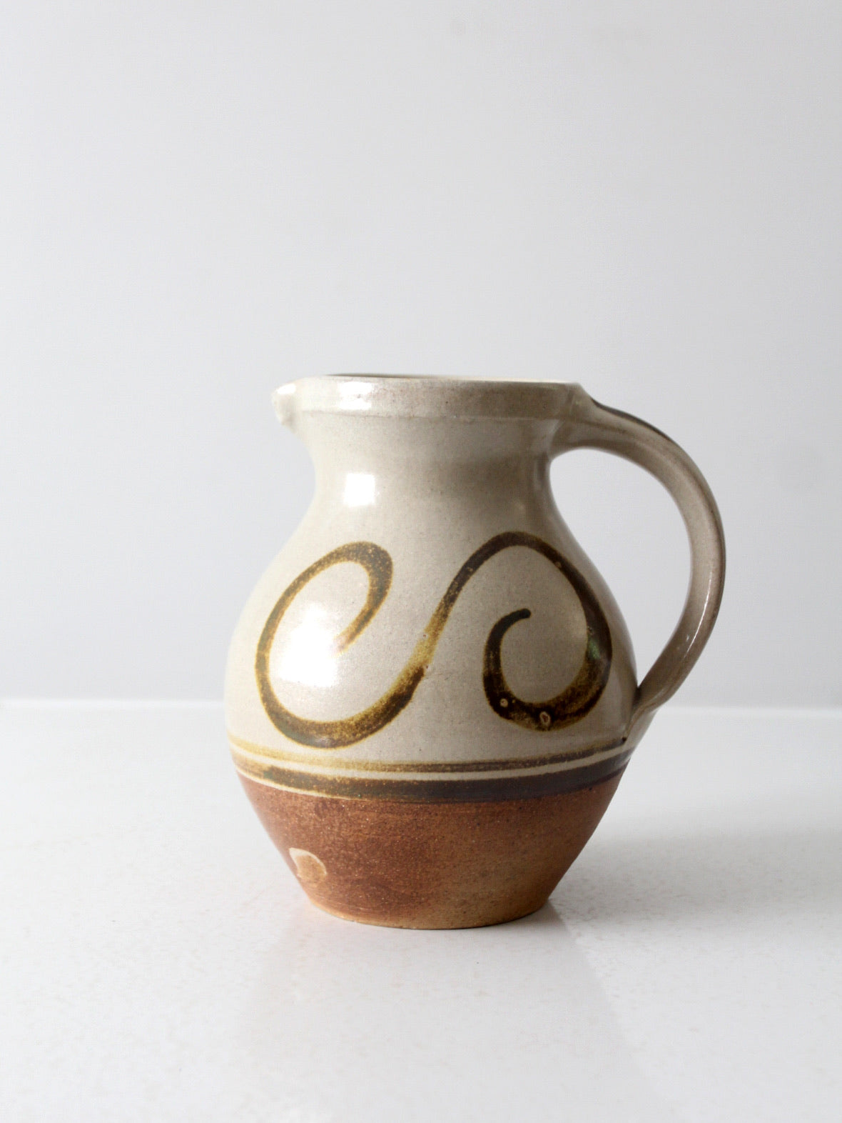 vintage studio pottery pitcher