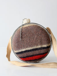 vintage saddle blanket canteen