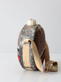 vintage saddle blanket canteen