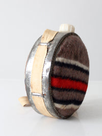 vintage saddle blanket canteen