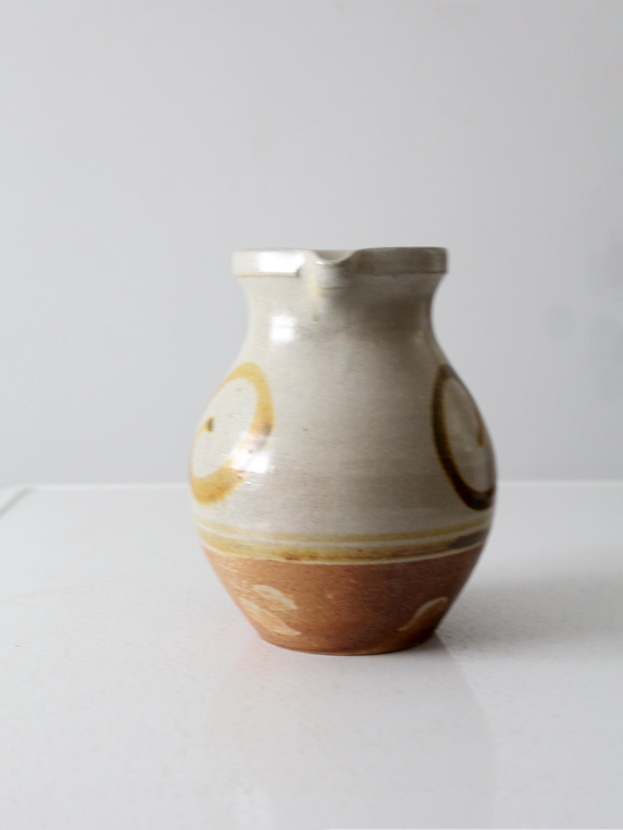 vintage studio pottery pitcher