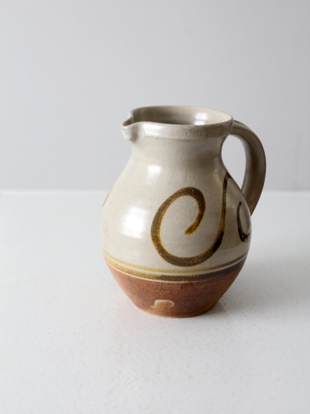 vintage studio pottery pitcher
