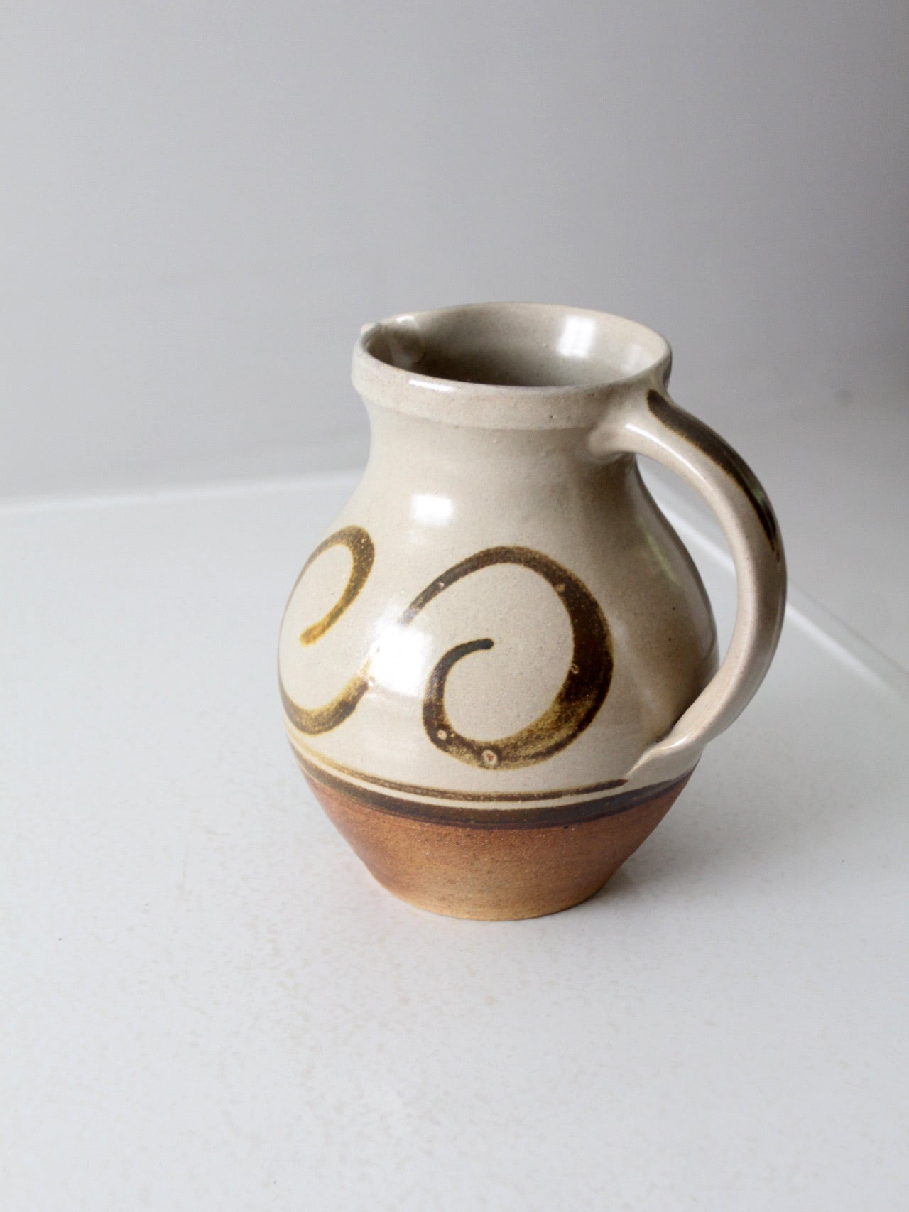 vintage studio pottery pitcher