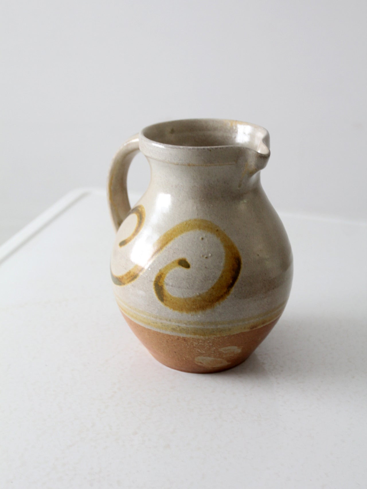 vintage studio pottery pitcher