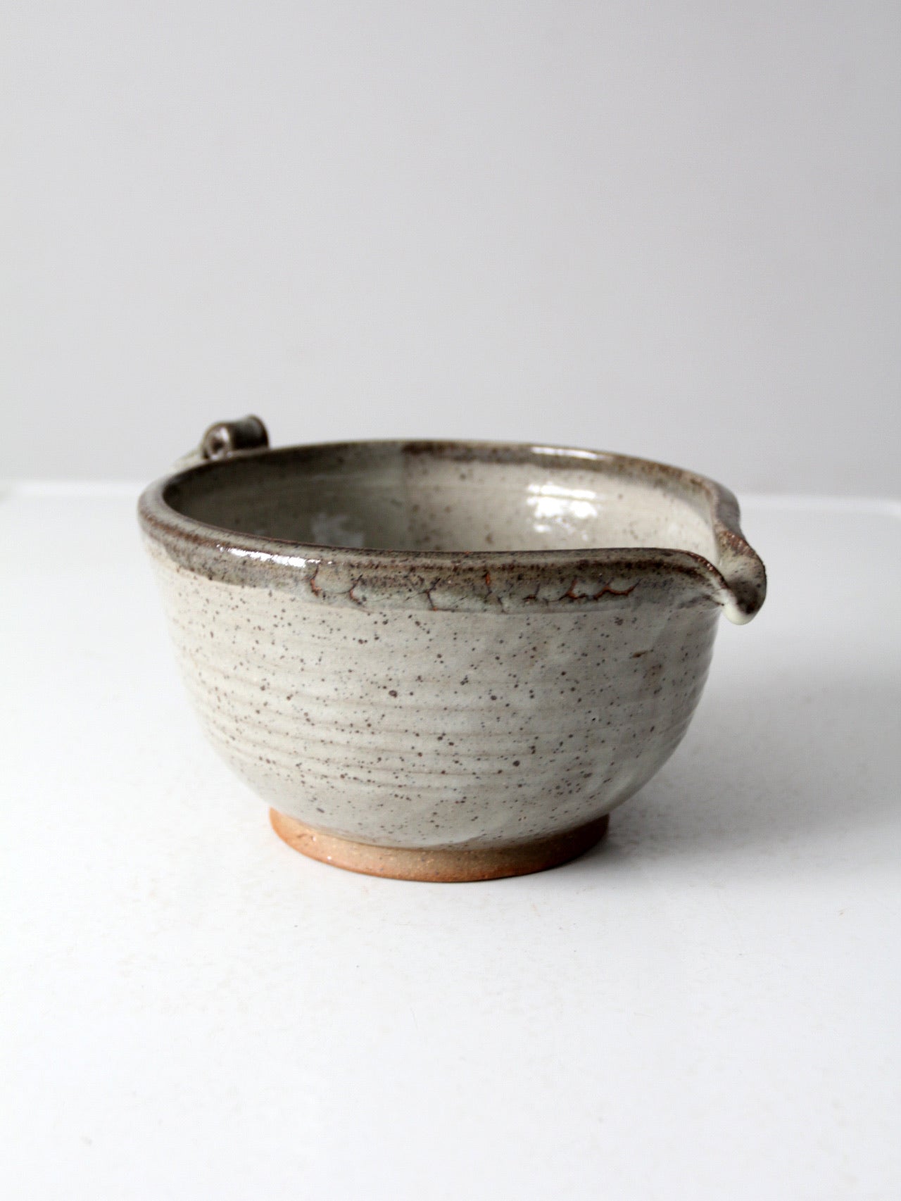 vintage studio pottery batter bowl
