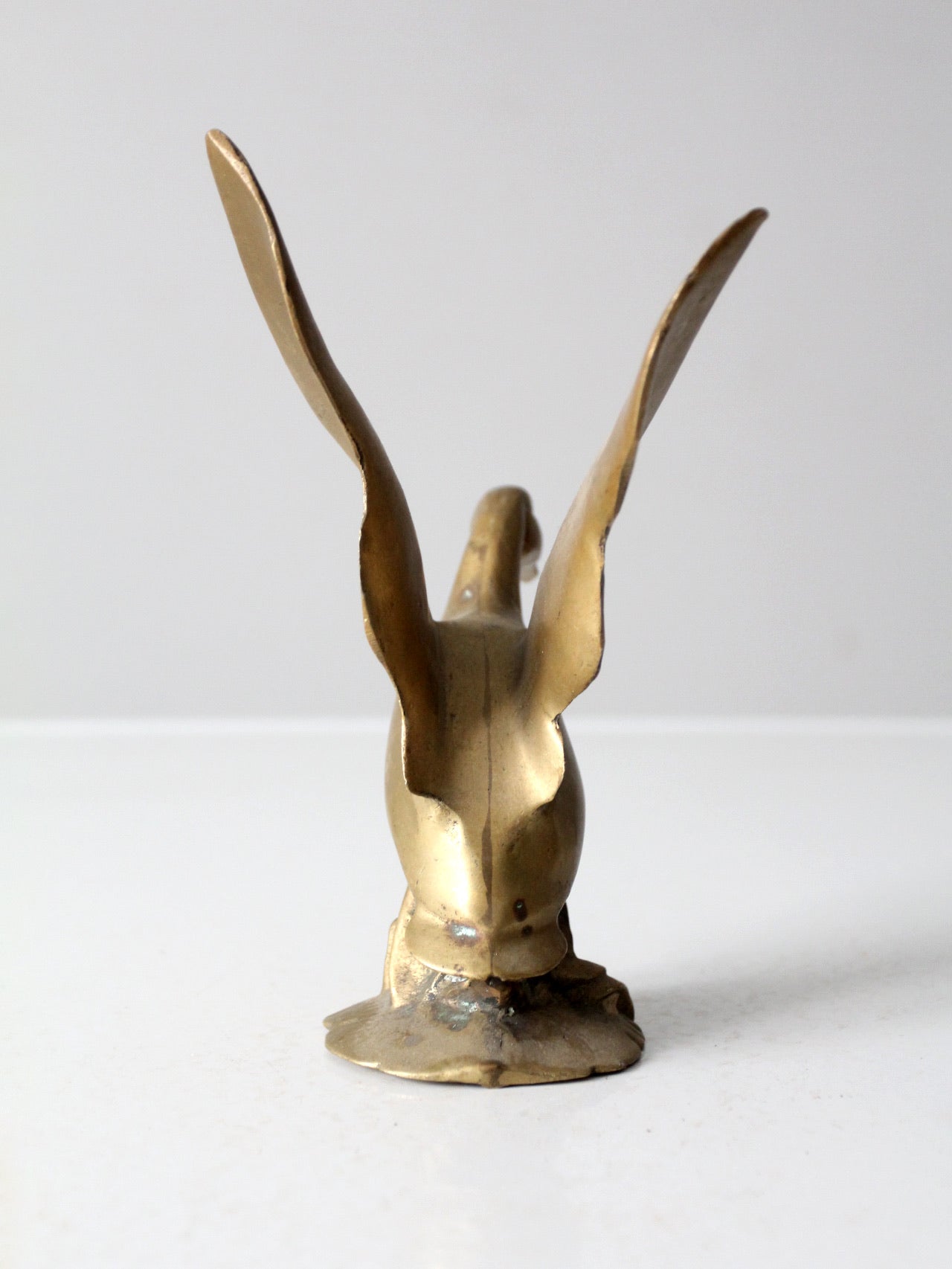 mid 20th century brass duck figurine
