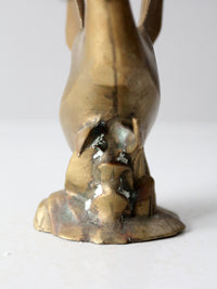 mid 20th century brass duck figurine