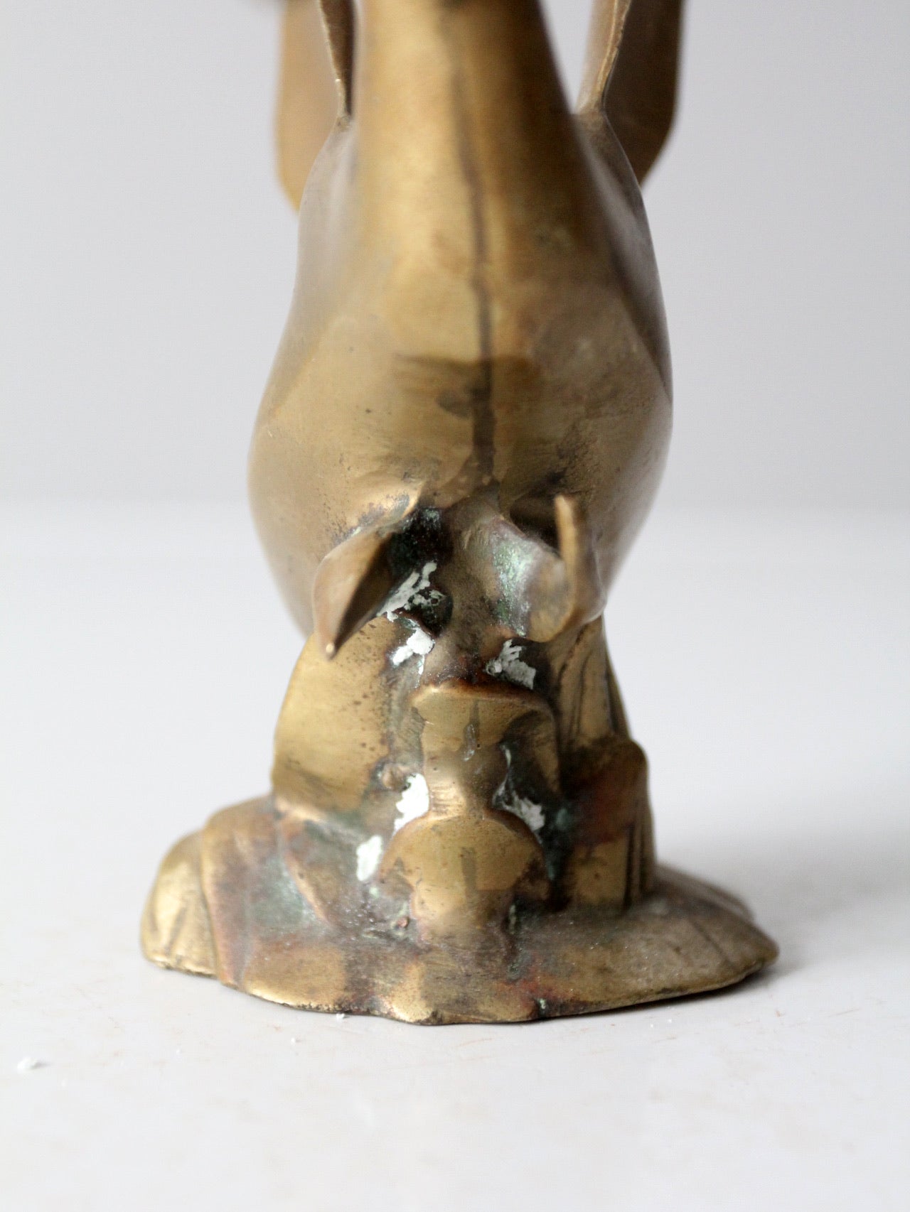 mid 20th century brass duck figurine