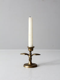 vintage brass eagle candlestick holder