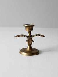 vintage brass eagle candlestick holder
