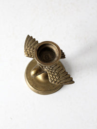 vintage brass eagle candlestick holder