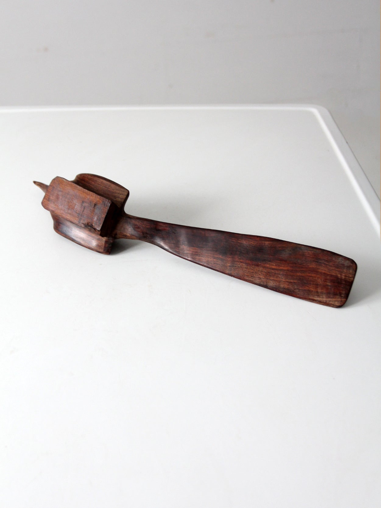 mid-century hand-carved ironwood roadrunner