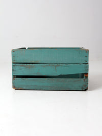 vintage painted wood crate