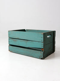 vintage painted wood crate