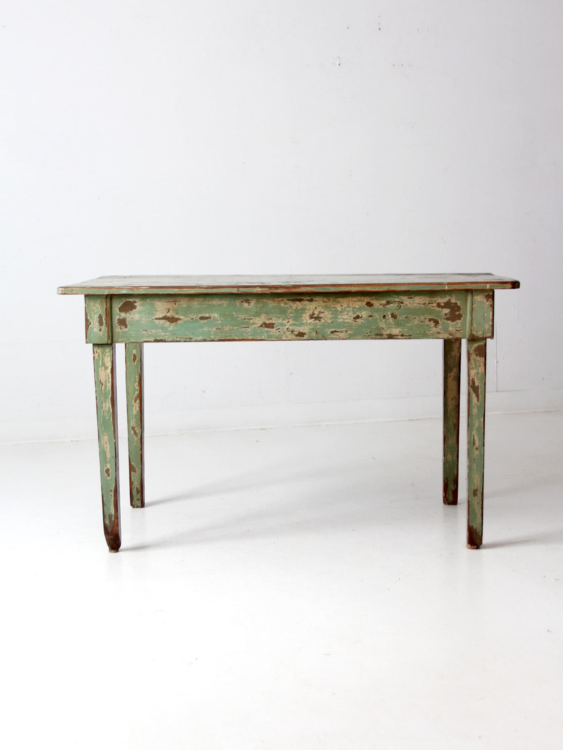 antique American painted primitive table