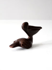 mid-century ironwood pelican