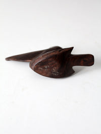 mid-century ironwood pelican