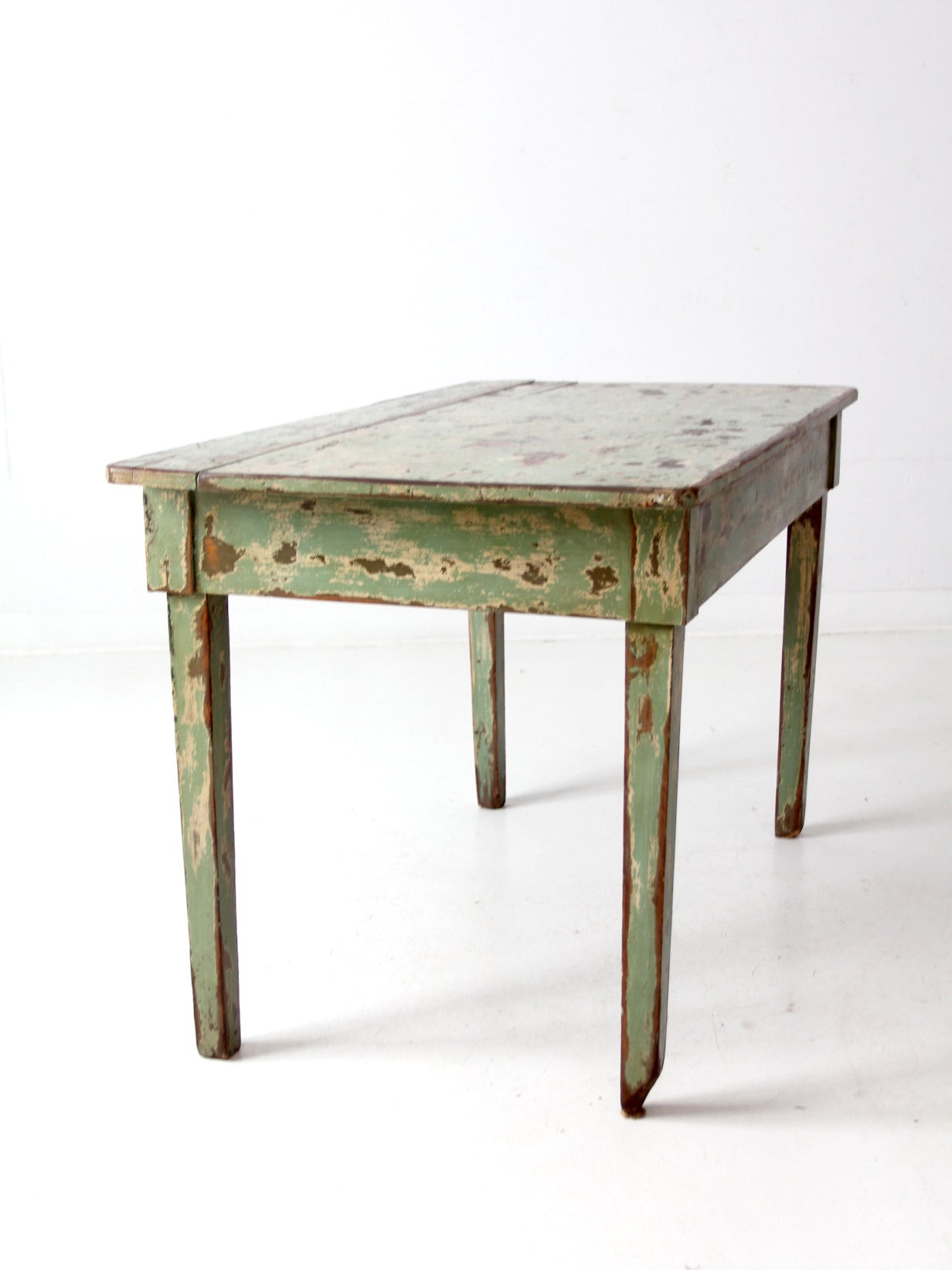 antique American painted primitive table