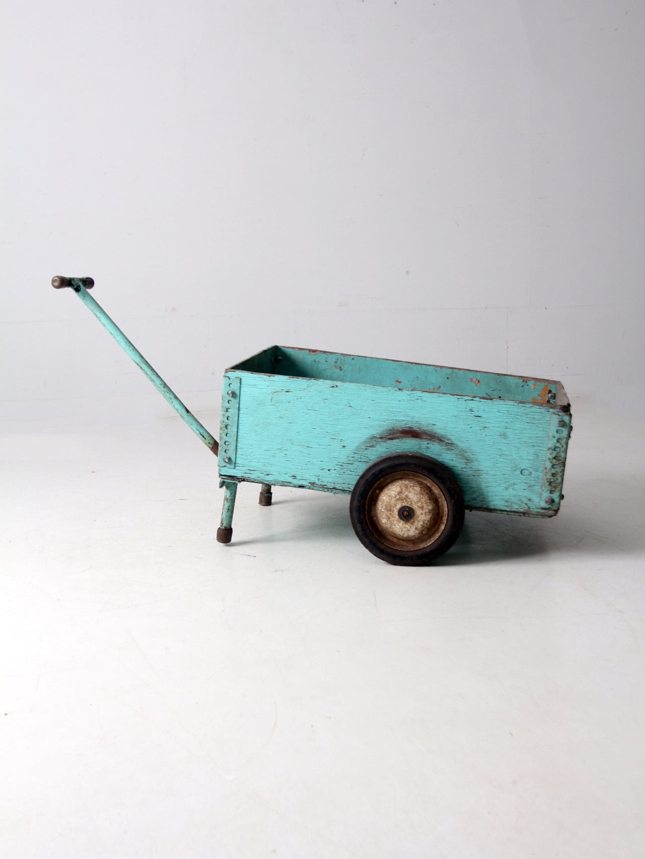 vintage wooden garden cart