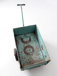 vintage wooden garden cart
