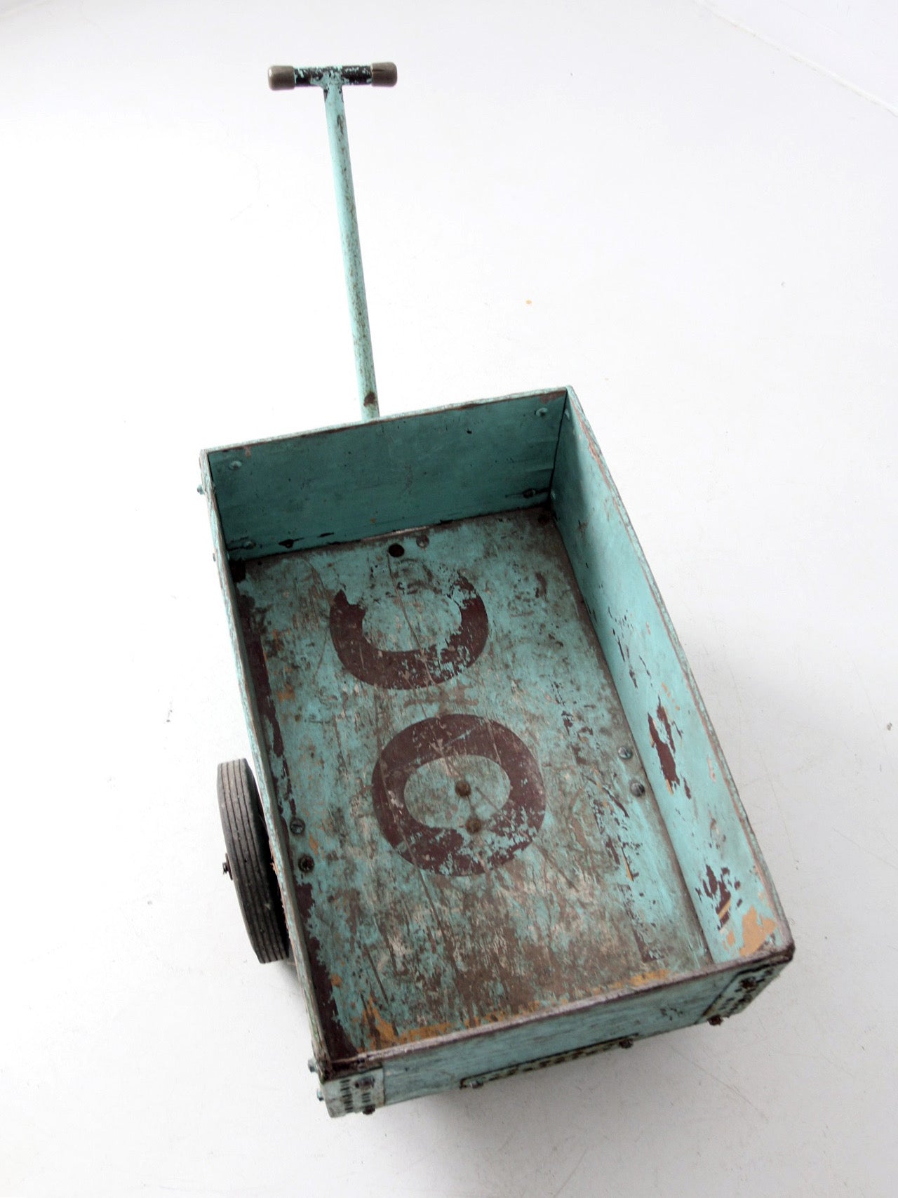 vintage wooden garden cart