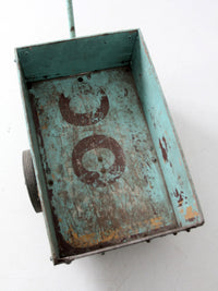 vintage wooden garden cart