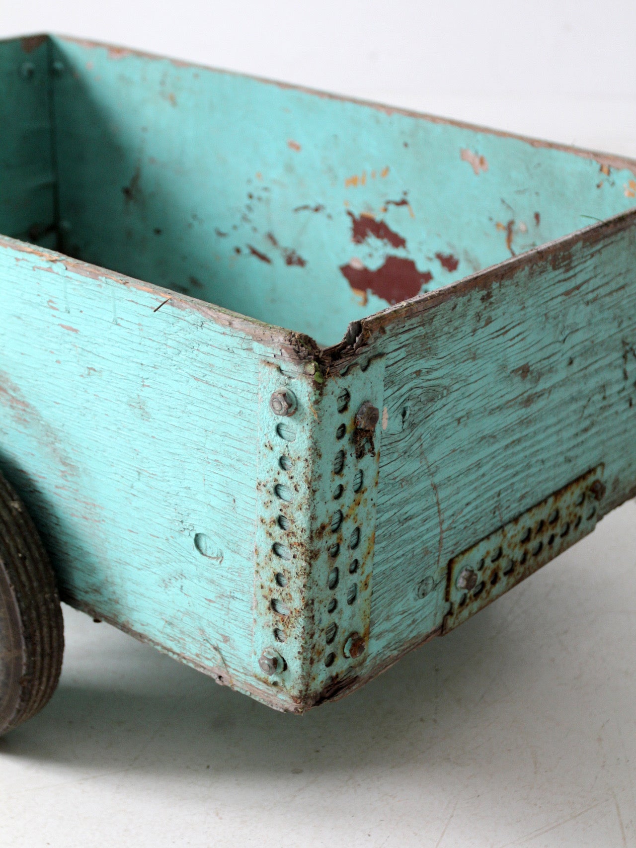 vintage wooden garden cart
